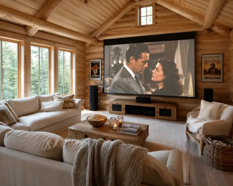 Garden cinema cabin casablanca hertfordshire — Sublime Outdoor Living, Hertfordshire