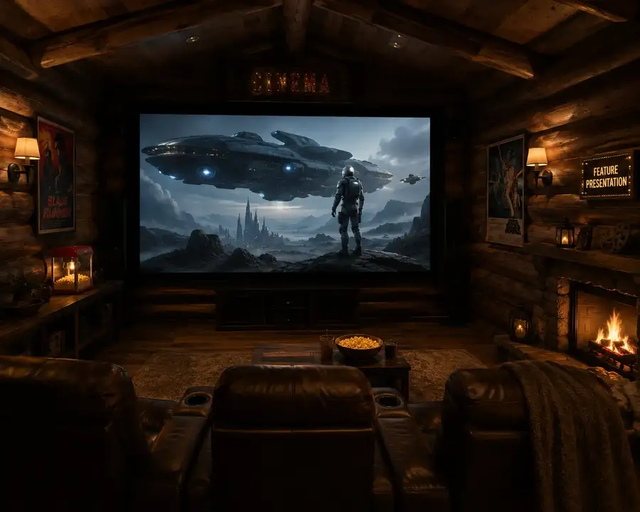 Garden cinema cabin star wars bricket wood — Sublime Outdoor Living, Hertfordshire