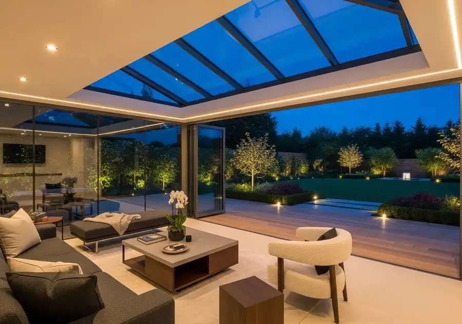 Garden living room cabin hertfordshire 2 — Sublime Outdoor Living, Hertfordshire