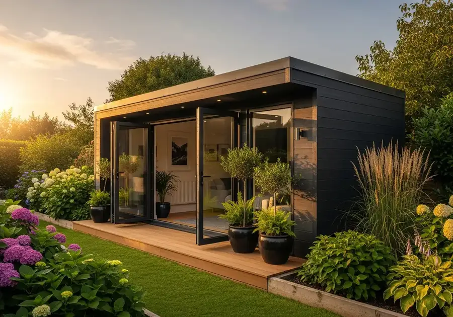 Garden office cabin hertfordshire 2 — Sublime Outdoor Living, Hertfordshire