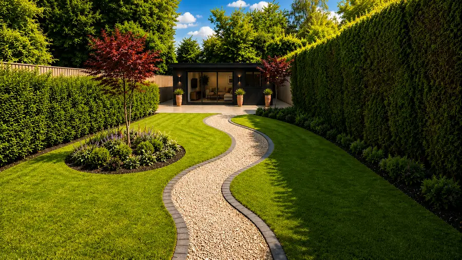 Garden room landscaping path hertfordshire — Sublime Outdoor Living, Hertfordshire